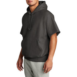 Sweat à capuche vintage délavé à manches longues, 100 % coton, tissu tricoté épais délavé à l'acide, anti-plis pour l'hiver - Product Image 1