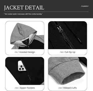 Conjunto de Sudadera con Capucha y Pantalones de Felpa para Hombre, Corte Ajustado, para Gimnasio, Entrenamiento, Ropa Deportiva, Estampada, con Logotipo Personalizado - Product Image 4