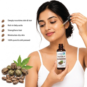 Huile de ricin noire de qualité cosmétique en gros, 100 % pure, pressée à froid, huile végétale 50 ml, pour tous types de peau, massage et diffusion - Product Image 5