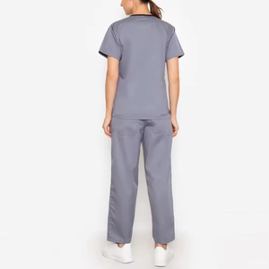 Professional <b>Doctor</b> Scrub <b>Set</b> Medical Uniforms Breathable Durable Rayon Workwear for Hospital Use - Product Image 3