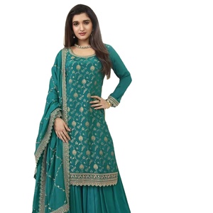 ชิ้นจานจาร์ดลาย้เหนียวหนาแบบบานหนักพร้อมเย็บปักถักร้อยและการเขียนรหัสด้วยชุดทํางานลําดับสําหรับผู้หญิงขายออนไลน์ - Product Image 1