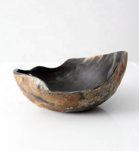 High Quality Eco-Friendly Polished Buffalo Horn Bowl Kitchenware Serving Bowls Natural Material <b>Large</b> Long Size Customizable - Product Image 2