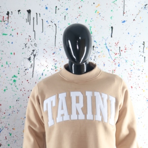 Sudadera TARINI con cuello simulado, 450 GSM, nombre personalizado, bordado en aplique, corte holgado, 100% algodón, felpa francesa. - Product Image 5
