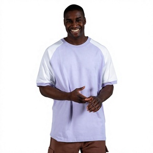 Camiseta Personalizada de Manga Raglán para Hombre, 100% Algodón, Cuello Redondo, Corte Regular, Informal, Lisa, Tejido de Punto, Transpirable, Color Sólido, OEM, ODM - Product Image 1