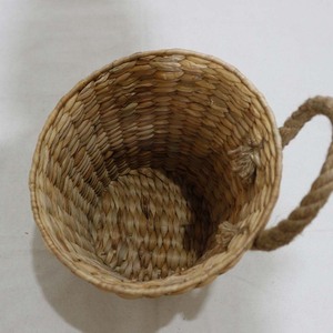 New Hand-woven Eco-Friendly Water Hyacinth Multifunction <b>Wall</b> Hanging <b>Storage</b> <b>Basket</b> for Kitchen Debris <b>Storage</b> Living Room <b>Wall</b> - Product Image 5