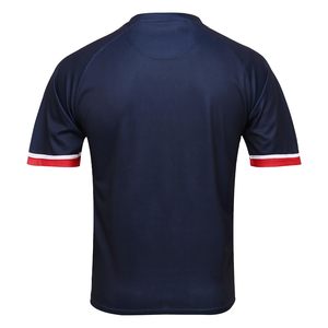 Camiseta de Fútbol de Manga Corta para Hombre, Cuello Redondo, Rayas Sublimadas, Poliéster que Absorbe la Humedad, Ropa Deportiva para Adultos - Product Image 2