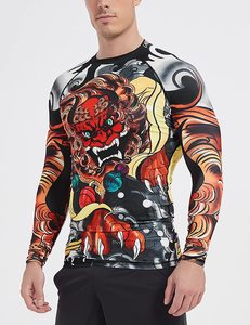 Camiseta de Compresión Deportiva para Hombre, Personalizada OEM, de Poliéster, Manga Larga, Secado Rápido, Venta al Por Mayor de Fábrica - Product Image 6