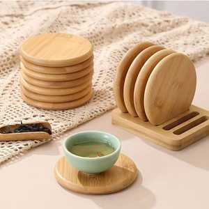 Sous-verres carrés en bois naturel et résine époxy de noyer, résistants à la chaleur, écologiques, finition imperméable, style Zen asiatique premium - Product Image 4