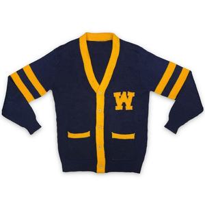 Crea tu Propio Cárdigan de Punto con Cuello en V de Alta Calidad Personalizado con el Logotipo de tu Hermandad/Fraternidad/Escuela/Universidad - Product Image 1