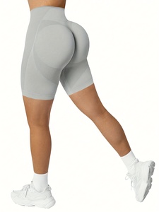 Women High Waist <b>Seamless</b> Athletic Yoga <b>Shorts</b> Workout Fitness Gym Running <b>Shorts</b> - Product Image 3