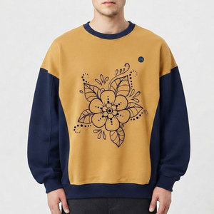 เสื้อสเวตเชิ้ตผู้ชายแบบหนา ผ้าฝ้ายฟลีซอุ่นสบาย คอกลม สวมใส่สบาย สไตล์ลำลอง สำหรับทุกวัน ฤดูหนาว กิจกรรมกลางแจ้ง และการเดินทาง - Product Image 1