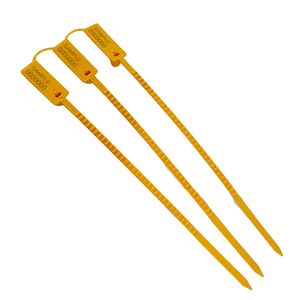 Scellés de sécurité en plastique jetables pour conteneurs, avec logo personnalisé, code-barres laser et fermeture à traction - Product Image 3