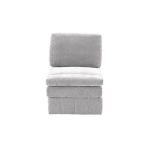 Fauteuil sans accoudoirs en tissu suédé Granite Morgan, 1 pièce, fauteuil modulaire en peluche, canapé sectionnel, meubles pour salon - Product Image 3