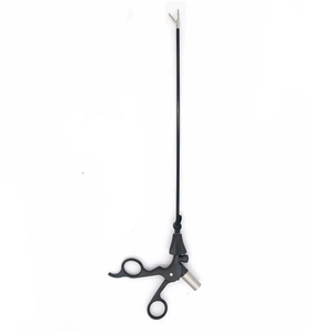 Wholesale 10mm <b>Laparoscopic</b> Atraumatic Curved Clamp Grasper 45cm Minimally Invasive Endoscopic Abdominal Surgical <b>Instrument</b> - Product Image 4