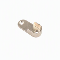 Support de tube de penderie LESLIE en alliage de zinc robuste avec design non amovible pour tube ovale de 15x30mm