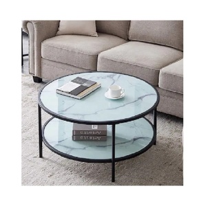 New Arrival <b>Simple</b> Design Coffee Table Tea Living Room Table Western Metal Logo Item Building Style Manufacturer Wholesaler - Product Image 1