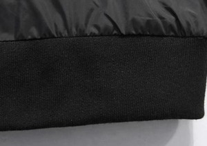 Chaqueta de Hombre con Cuello Alto y Forro a Cuadros Negro Azabache, Ligera, con Cierre Frontal, Estilo Casual, OEM - Product Image 6