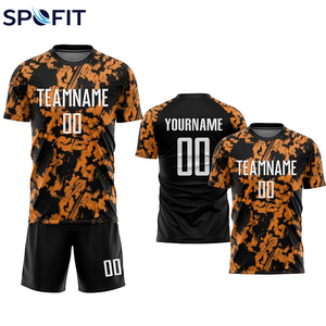 Conjunto de Uniforme de Fútbol Personalizado, Transpirable, de Secado Rápido, Jersey y Pantalones Cortos Sublimados, Kit de Equipo, Uniforme de Fútbol Personalizado Más Vendido - Product Image 5