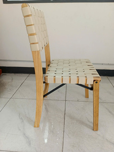 Nuevo Modelo de Silla Plegable de Madera Maciza Tejida a Mano, Silla de Comedor Estable, Taburetes Modernos de Lujo para Apartamento, Cocina, Sala de Estar, Hotel - Product Image 4