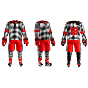 Uniforme de hockey sur glace personnalisé en polyester 100 %, tailles plus grandes, logo personnalisé, service professionnel, usine OEM pour les marques sportives d'élite - Product Image 2