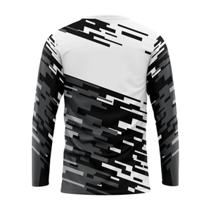 Camisa de Pesca de Manga Larga para Hombre con Estampado Geométrico, Protección Solar UPF 50, Secado Rápido, 100% Poliéster, Top Deportivo para Adultos - Product Image 2