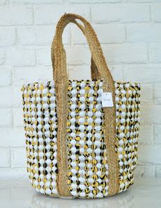 2026 New Eco-friendly Bohemian Jute/Cotton Tote & Messenger <b>Bag</b> Open-Closure Natural Braided <b>Ladies</b> Daily Travel <b>Beach</b> Party - Product Image 1
