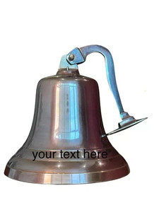 Cloche marine robuste en laiton de 12 pouces, décoration murale nautique avec corde de tirage pour usage maritime et cadeau - Product Image 3