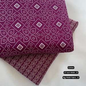 Tissu en coton pur de luxe, tissé à la main, naturel, doux, respirant, idéal pour les robes, les kurtis et les vêtements de tous les jours - Product Image 1