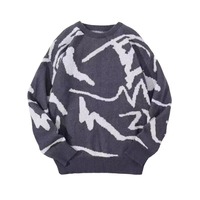 Sweat-shirt pour homme à col rond, style Hong Kong, motif dessin animé, doublure polaire 420g en polyester/coton, fabrication ODM, tendance automne