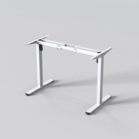 Bureau assis-debout électrique à double moteur AUKI, réglable en hauteur, poste de travail ergonomique, structure en acier robuste, OEM ODM