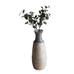 Modern Mosaic <b>MOP</b> Vase Decorative Handmade Contemporary <b>Floor</b> Vase - Product Image 4