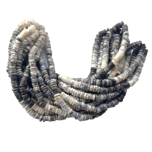 Collier et bracelet en perles lisses Heishi Tyre en opale dendrite naturelle de Jaipur, cristaux naturels de 4 mm, 6 mm, 8 mm - Product Image 2