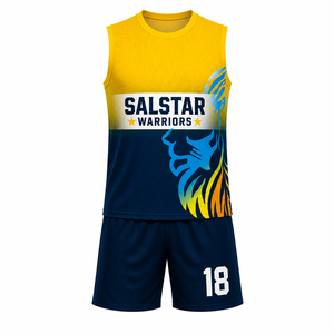 Último Diseño de Uniforme de Fútbol, Camiseta de Verano, Logotipo del Equipo de Moda, Patrocinador Personalizable, Sin Mangas, Calidad Garantizada, Gran Venta - Product Image 5