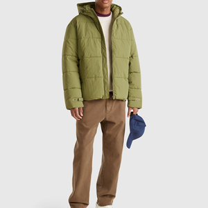 Custom Men's Hooded Collar <b>Winter</b> <b>Waterproof</b> Padded Bubble <b>Jacket</b> Quilted Outdoor Custom Puffer <b>Jacket</b> For Men - Product Image 4