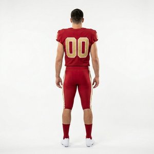 Hot Sale Custom American Football Uniform Breathable Anti Bacterial <b>Material</b> 100% Polyester Quick Dry for Men Women Children - Product Image 2