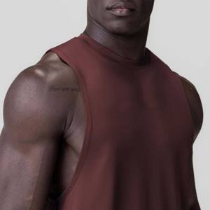 Camiseta sin mangas para hombre, personalizable con logotipo, chaleco de algodón sin mangas para gimnasio, fitness, entrenamiento, de secado rápido, estampado en serigrafía, venta al por mayor - Product Image 4