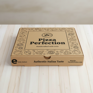 Caja de Pizza Personalizada con Impresión a Medida para Empaque de Comida Rápida, Caja de Entrega de Pizza para Restaurante y Cafetería - Product Image 5