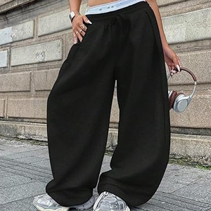 Pantalon Baggy Homme Femme Coupe Ample Jambe Large Streetwear Survêtement Athlétique Joggers Personnalisable Impression Broderie Fournisseur - Product Image 2