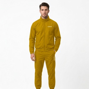 Men Windbreaker Set Custom Embroidery Lightweight Tracksuit Jacket and Pants Private Label Apparel Manufacturer - Product Image 1