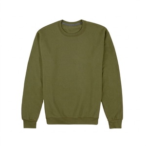 Sudadera de Felpa 100% Algodón Naranja, Cuello Redondo, Color Sólido, Ropa de Invierno - Product Image 3