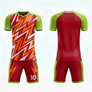Derniers modèles d'uniformes de football pour hommes en polyester respirant, ensembles de vêtements de sport, ensembles de maillots de football, ensembles complets pour hommes - Product Image 1