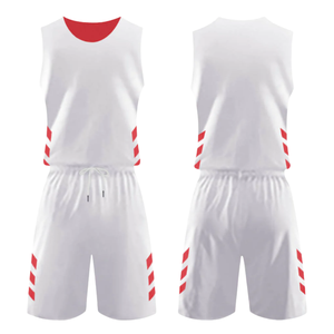 Ensemble de maillots et shorts de basket-ball unisexe noir OEM, personnalisable avec le nom/le numéro de l'équipe, respirant, séchage rapide, kit de basket-ball d'été - Product Image 6