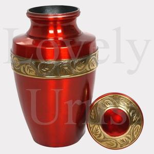 Urna Funeraria Ruby Solstice para Cremación, Tamaño Mediano para Adultos, Recuerdo Conmemorativo, Contenedor para Cenizas, Diseño Elegante y Decorativo - Product Image 3