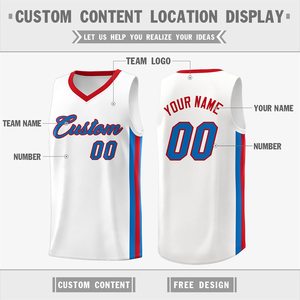 Camiseta de Baloncesto Blanca Personalizada, Cuello en V, Sin Mangas, Malla Transpirable, Impresión Sublimada, Unisex, Talla Adulto - Product Image 2