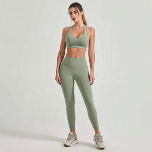 Ensemble de yoga imprimé pour femmes, vêtements de sport, Pilates, short en spandex sans couture, ensemble de sport personnalisé - Product Image 4