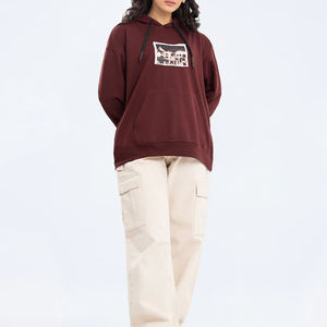 Sudadera con Capucha de Forro Polar para Mujer, Diseño Deportivo, Estampado Frontal, Manga Larga, Informal, de Invierno, Alta Calidad, Precio Bajo - Product Image 6