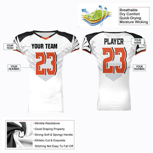 Maillot de football personnalisé pour homme à capuche, imprimé géométrique, ajusté, respirant, en maille polyester, toutes saisons, vêtements de football pour adultes - Product Image 5