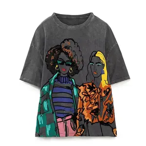 Hochwertige 100 % Baumwolle Markendruck neues Design trendige Element T-Shirts