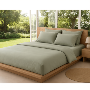 Sábana Ajustable de Poliéster de Alta Calidad, 300 Hilos, Suave, 72x48x13 Pulgadas, Tamaño King/Twin, Diseño Sólido, para Hogar, Hotel, Spa - Product Image 3