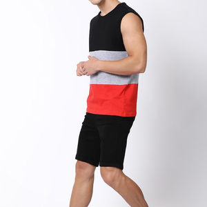 Débardeur d'été pour homme, sans manches, respirant, séchage rapide, anti-boulochage, 100% coton, style streetwear, design personnalisé, unisexe, fitness, course à pied - Product Image 3